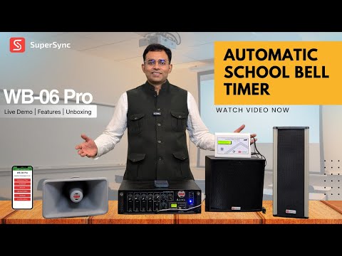 Automatic School Bell Timer WB-06 Pro | Mobile App Control + Text to Voice Narration + Live Demo