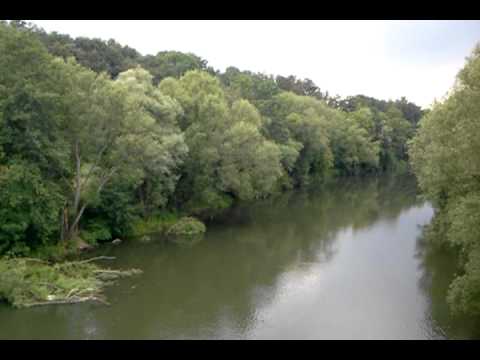 The Saar River [Die Saar] between Germany and France. 29 July 2011