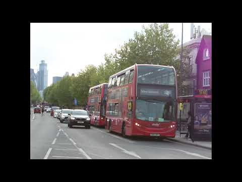Enviro 400 Abellio London 9524 SN12AAV District & H&C RR DL-6 UL20 Arriving at Stepney Green Station