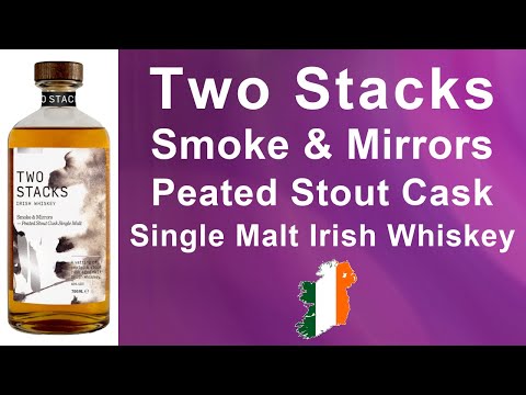 Two Stacks Smoke & Mirrors Peated Stout Cask Single Malt Irish Whiskey Review from WhiskyJason