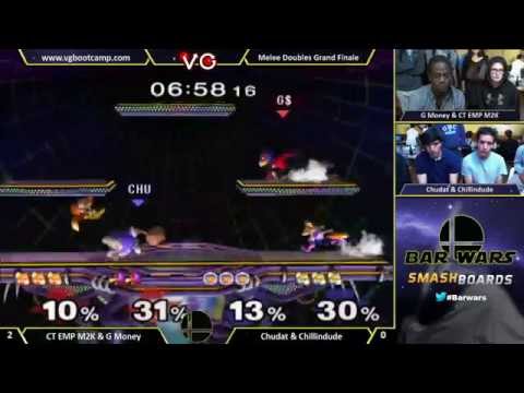 Bar Wars - Chillindude & Chudat Vs. G Money & CT EMP | Mew2King - SSBM Grand Finals - Smash Melee