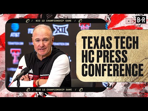 Texas Tech Post-Game Press Conference After Win | Big 12 Championship Game