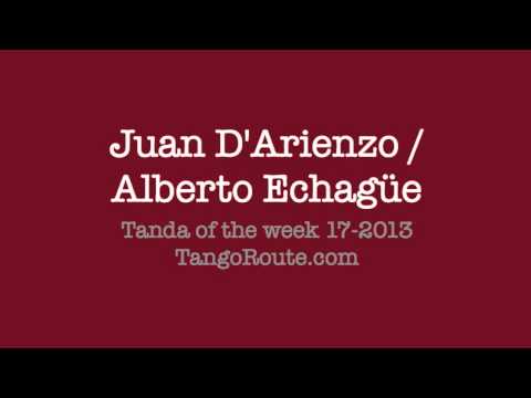 Tanda of the week 17-2013: Juan D'Arienzo / Alberto Echagüe (tango)