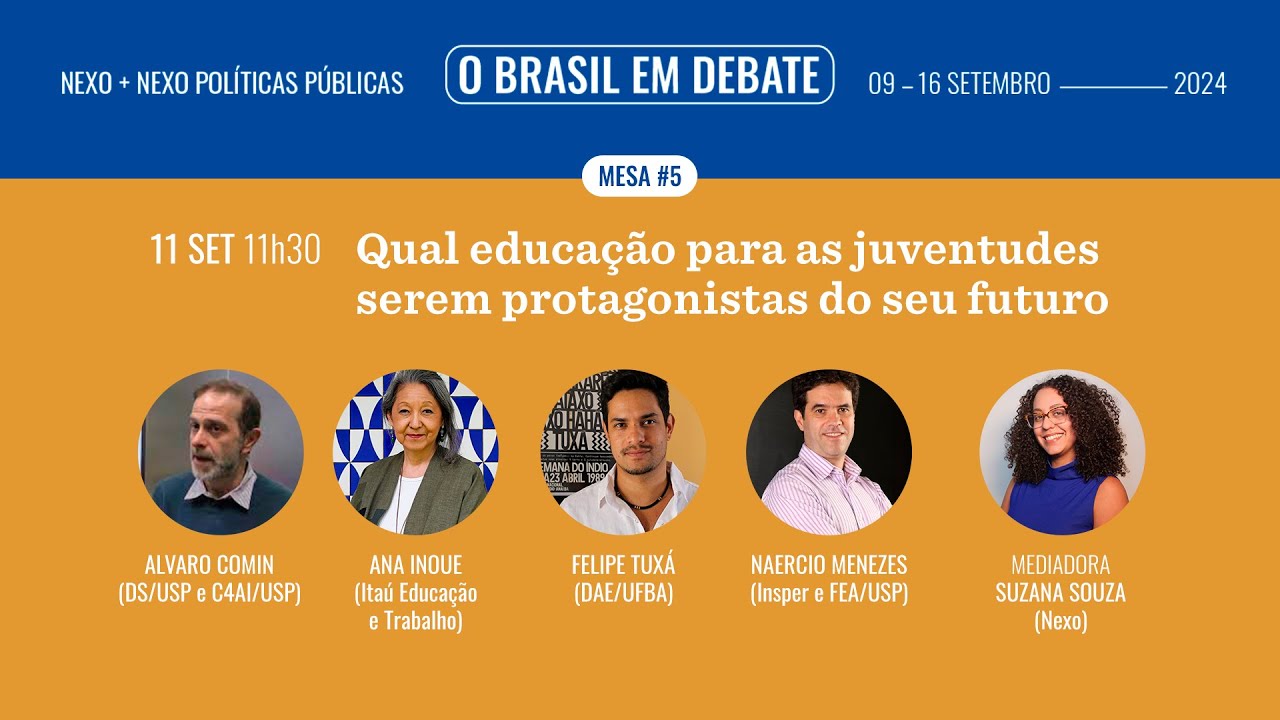 MESA 5: Qual educação para as juventudes serem protagonistas do seu futuro