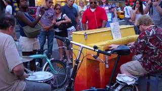 Chris Johnson with Eric Paulin in Times Square 7/3/2010