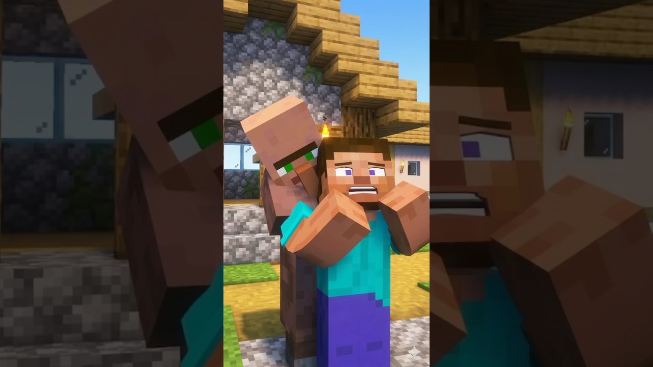 POV: You roasted a Villager's arms. 👹 #minecraft