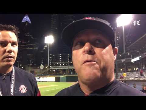 USC coach Chad Holbrook after 20-5 loss to UNC in Charlotte #sports