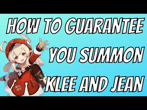 Guarenteed 5 Star - Genshin Impact Summoning Ritual (Trick/Cheat) - Klee and Jean