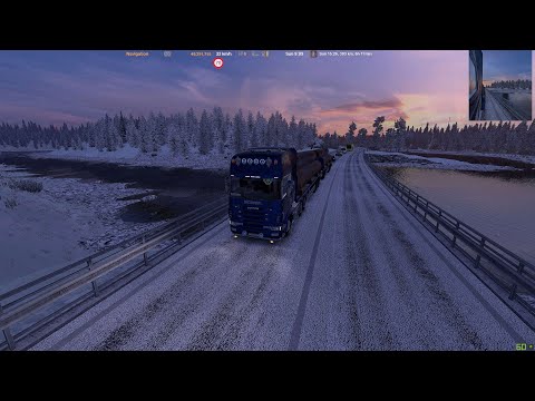 ETS2 1.41 MAP COMBO | Frosty Winter Weather mod 8.5 By GRIMS | Kola (RU) - Sodankylä (FI) | 2K 1440p