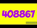 Colorful Numbers 1 To 1 Million Version 8