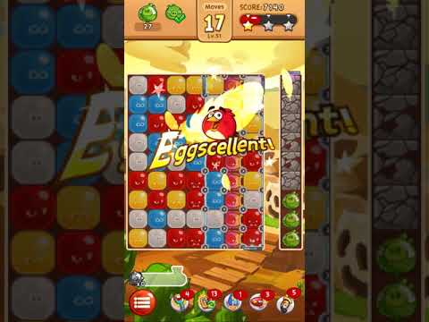 AngryBirds Blast! - Blastorado level 51 - NO BOOSTERS - Gameplay/Walkthrough - Android/iOS