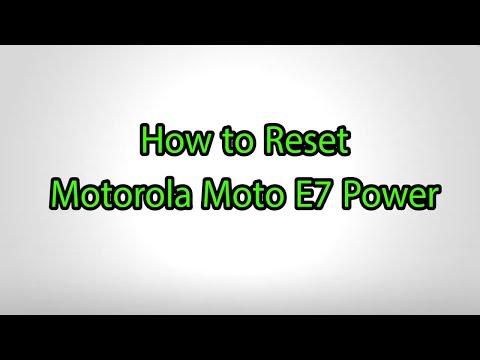 How to Hard Reset Motorola Moto E7 Power - Pattern Unlock