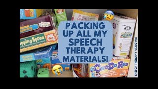 Packing Up All My #SpeechTherapy Materials - Vlog 16