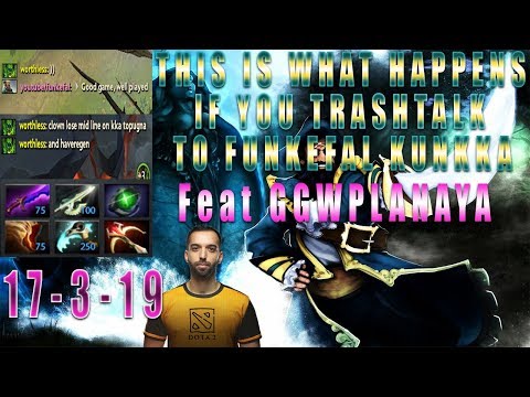 Funkefal Kunkka Slaying Top60 Famous Trashtalking Streamer. They Think They Can Tilt Me :)