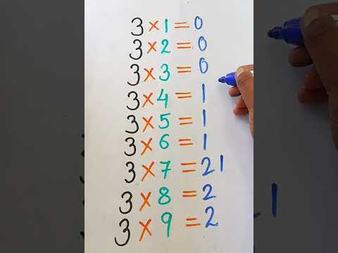 Table of 3/ Multiplication Table Trick 👍😊