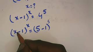 Find the Value of X in (x - 1) ^ x = 1024 | Exponential Equation Solved Step by Step  @Alphamaths_TV