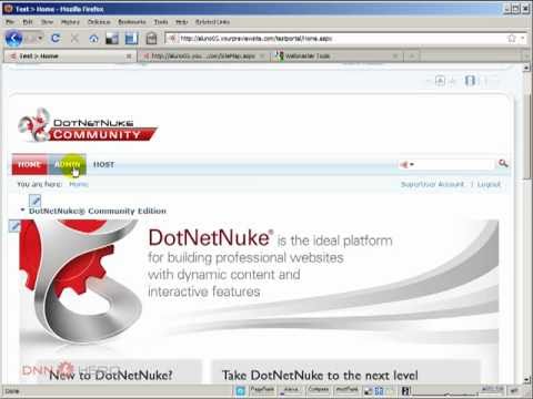 DotNetNuke Tutorial - The Search Engine SiteMap feature in DotNetNuke - part2/2 - Video #193