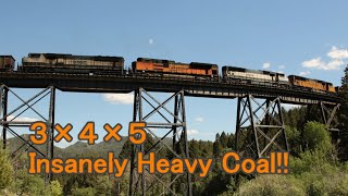 Super Heavy Coal Train with Double Helpers over the Mullan Pass ~アメリカの貨物列車モンタナ編③~