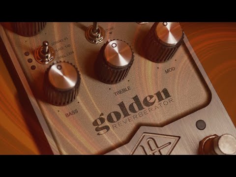 Universal Audio Golden Reverberator Stereo Effects Pedal with Three Golden Unit Spring Tanks