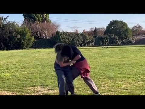 Grappling Match Against Big Guy