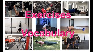 Exercises word list | English vocabulary