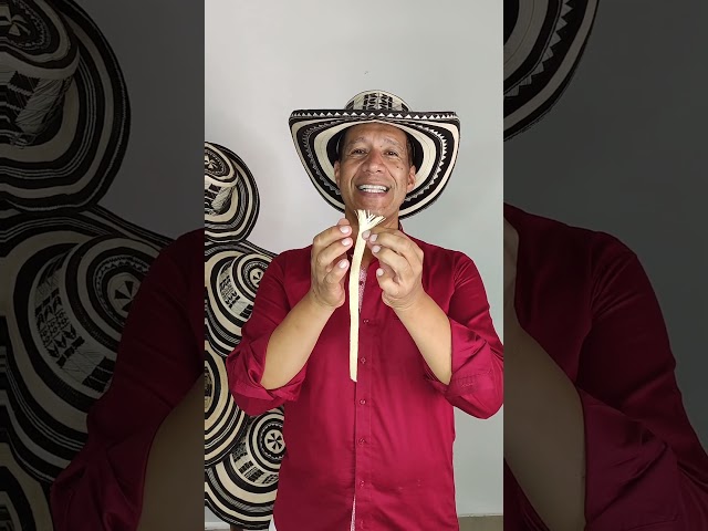 Vídeo relacionado con Generisch Sombrero Volteado hecho a mano en Colombia, poliéster, rayas blancas y negras, beige, S