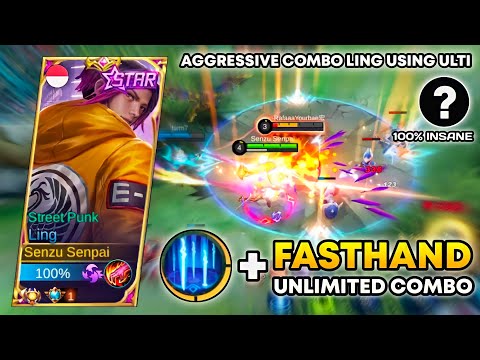 LING FASTHAND FREESTYLE KILL WITH PERFECT ULTI | Insane Hand Speed Ling Gameplay Mobile Legends