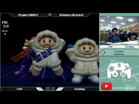 Project MSU 5 Bracket - Lain (Fox/Marth) vs. Techboy (Ice Climbers)