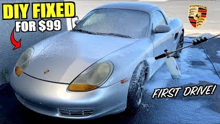 Fixing All The Problems On Our Cheap Porsche Boxster For Under $100!