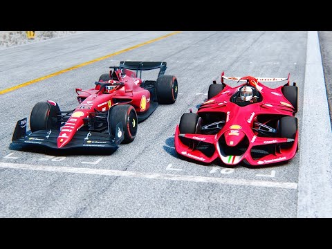 Ferrari F1 2022 F1-75 vs Ferrari F1 2025 Concept at Silverstone GP