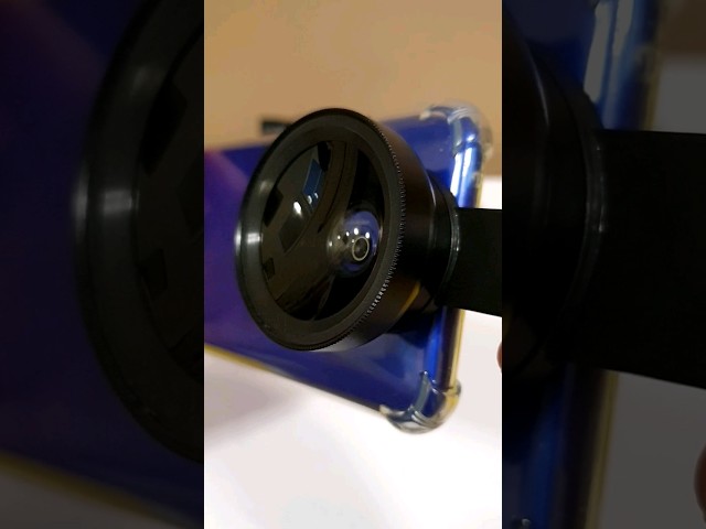 Vídeo relacionado con Auricase Mobile Phone Camera Lenses, 2 en 1 Lentes para móvils, Objetivo movil, Macro 12,5X, Objetivo Gran Angular 0,45x, para la mayoría de Smartphones (Negro-2in1)