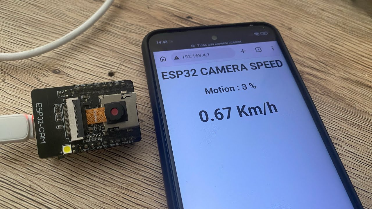 Camera Deteksi Gerakan dan Kecepatan ESP32Cam 