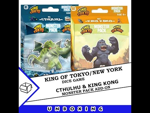 King of Tokyo/New York: Monster Pack 1 - Cthulhu & Monster Pack 2 - King Kong
