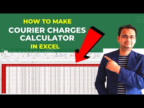 How to make Courier Charges Calculator in Excel | Shipping Charges Calculator in Excel