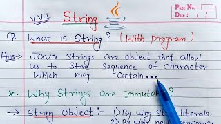 What is String? full Explanation | Why String is Immutable in Java