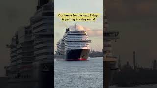 Cunard Queen Anne pulling into Southampton Ocean Terminal #cunard #cunardline