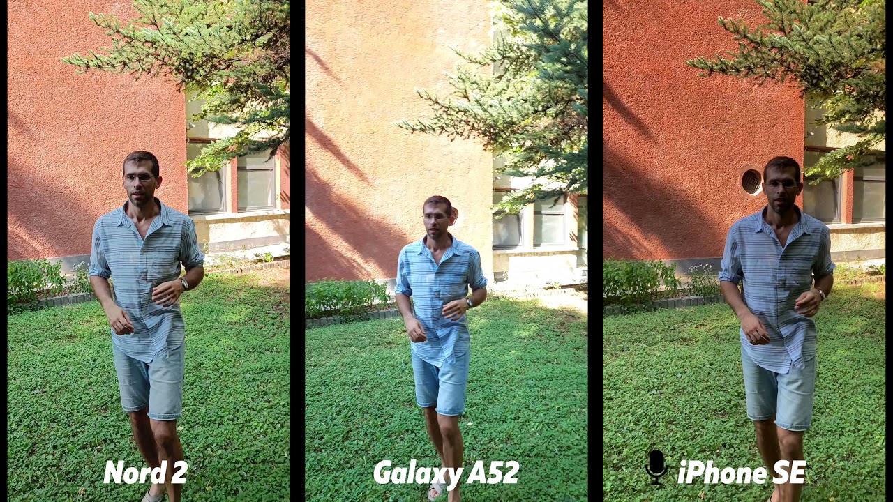 OnePlus Nord 2 vs Galaxy A52 vs iPhone SE: Camera comparison 4K Video Test
