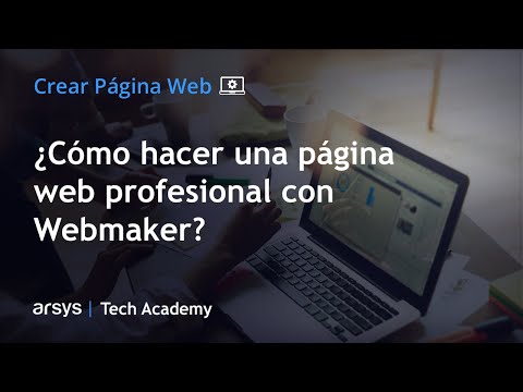 Webinar: Crear Página Web Profesional: cómo hacer una web profesional con Webmaker