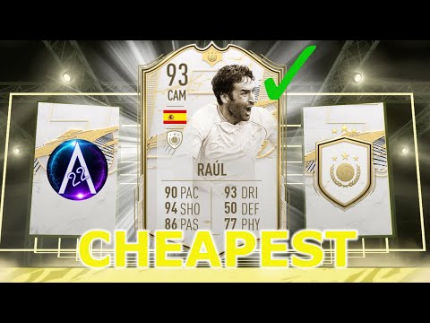 93 RAUL PRIME MOMENTS ICON SBC Cheapest Solution!! #FIFA21