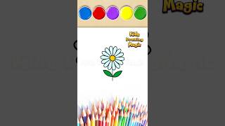 🌼 How to Draw a Daisy Flower | Easy Step by Step Drawing for Kids