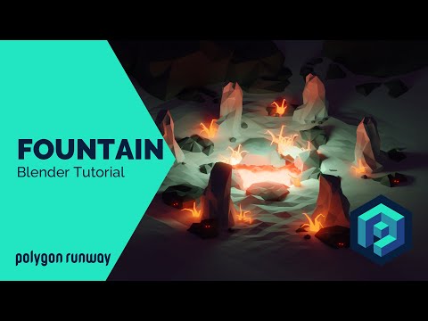 Fountain of Youth - Blender 2.8 Low Poly 3D Modeling Tutorial