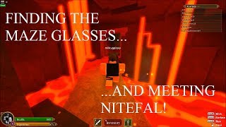 | MEETING NITEFAL | ROBLOX: The Maze Runner - Labyrinth - How to get Maze Glasses [EVENT; JAN 2018]