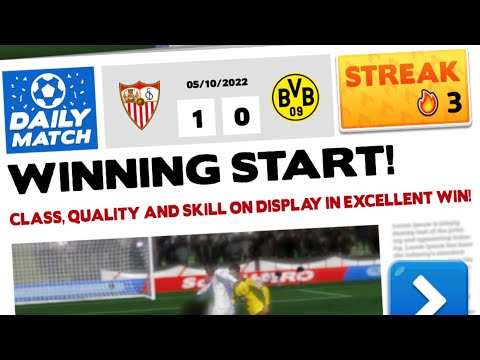 3 Streak - Score! Hero 2022 - Sevilla Vs. Borussia Dortmund