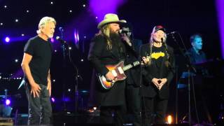 Willie Nelson, Kris Kristofferson & Chris Stapleton at John Lennon's 75th Birthday Concert 12-5-15