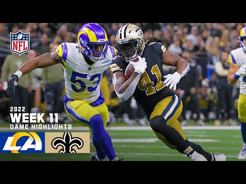 Los Angeles Rams vs. New Orleans Saints | 2022 Week 11 Game Highlights