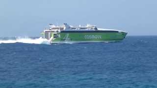 preview picture of video 'Ferries at Agios Fokas, Paros'