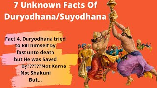 7 Unknown Facts Of duryodhana - Facts of Mahabharata