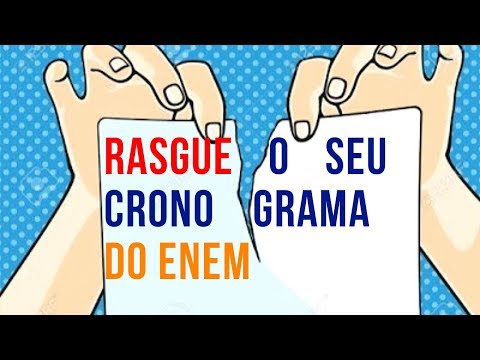 Super Revisão ENEM 2019: Rasgue o seu Cronograma de estudos para o ENEM!