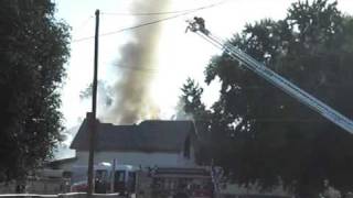 preview picture of video 'House Fire Baker City Oregon 2008'