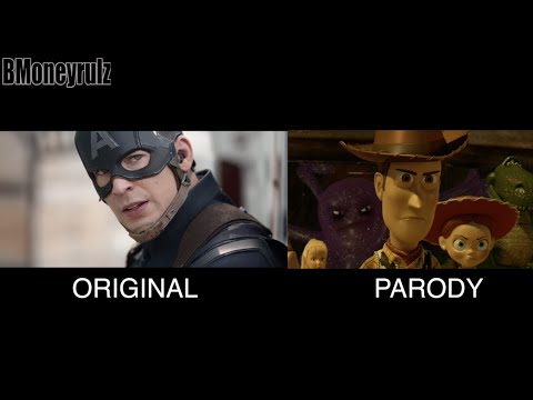 'Disney / Pixar's Captain America: Civil War': Side-By-Side With Trailer 2 (HD)